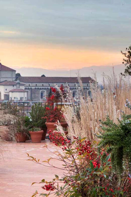 Terrace in a Renaissance palace in Florence